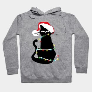 Christmas Lights Cat Hoodie